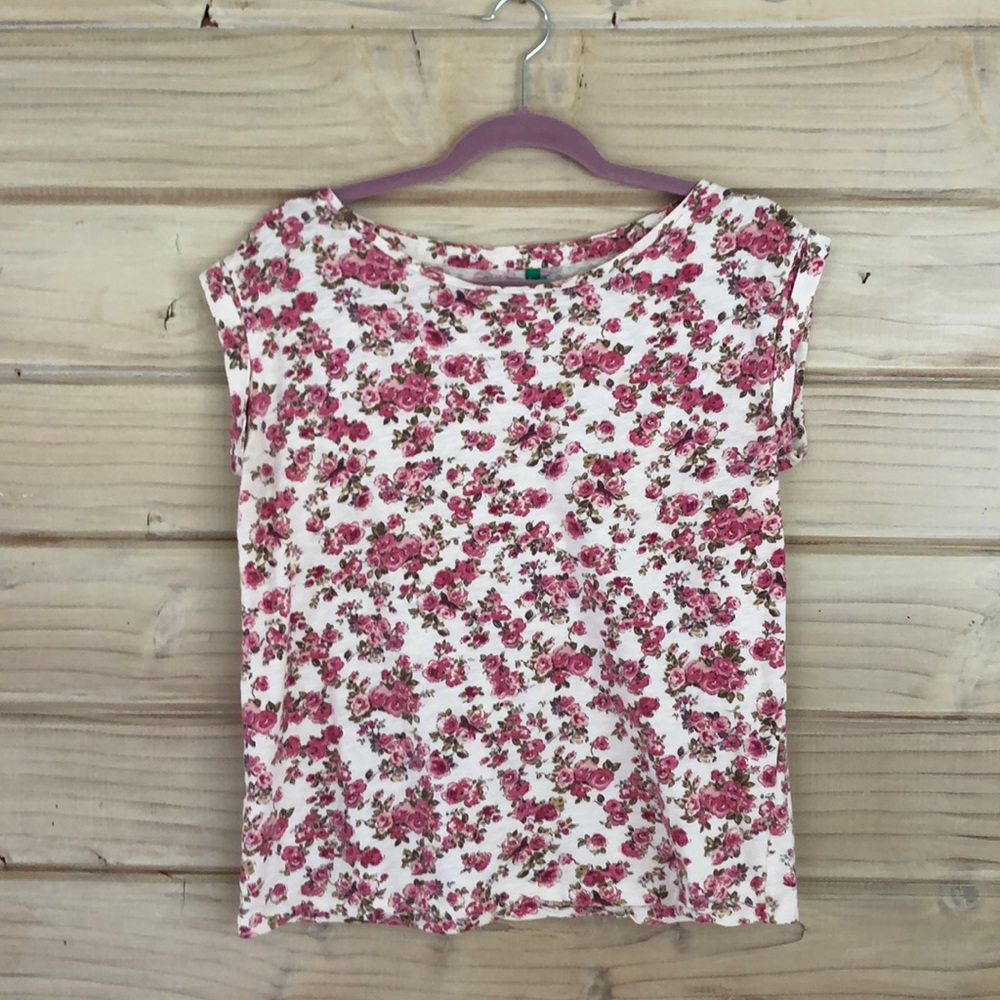 United Colors of Benetton floral print tee